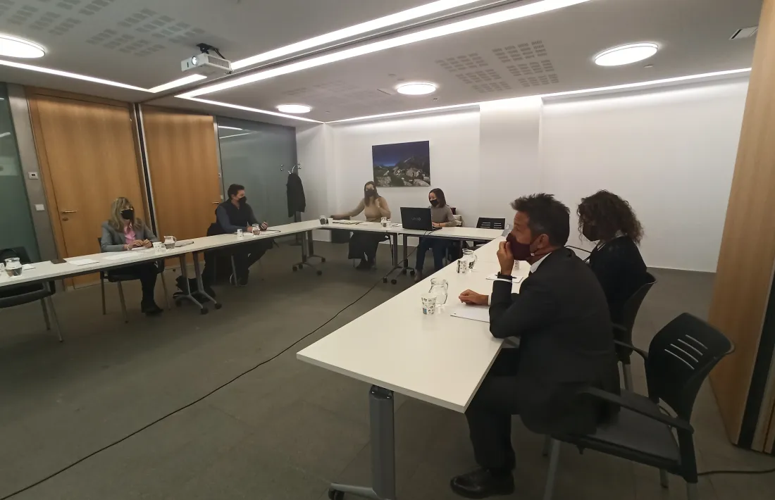 La trobada amb el grup socialdemòcrata.