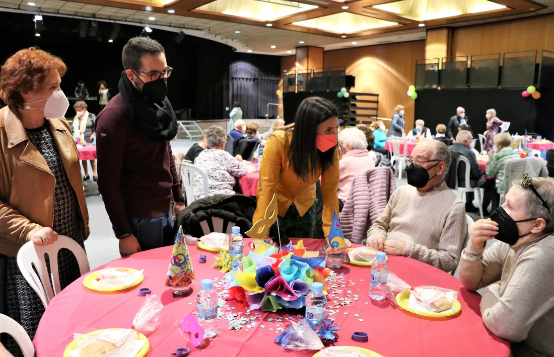 Un moment de la celebració del carnaval de la gent gran a Encamp.