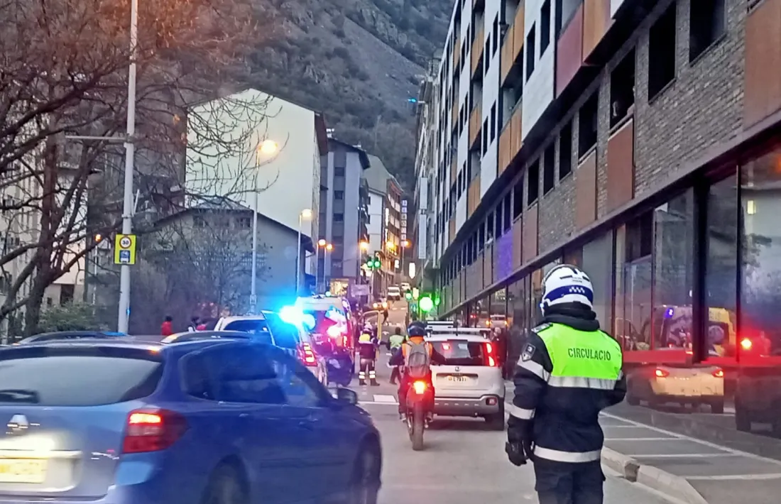 L'atropellament ha provocat retencions a la zona.