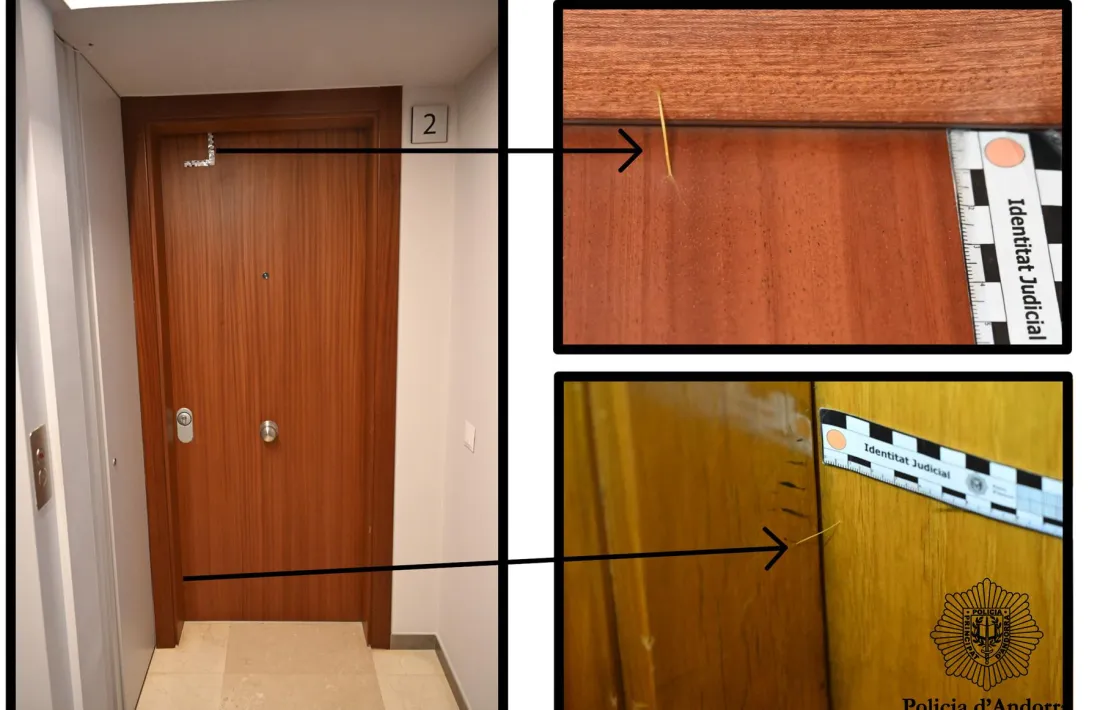 Així poden estar marcades les portes, segons la policia.