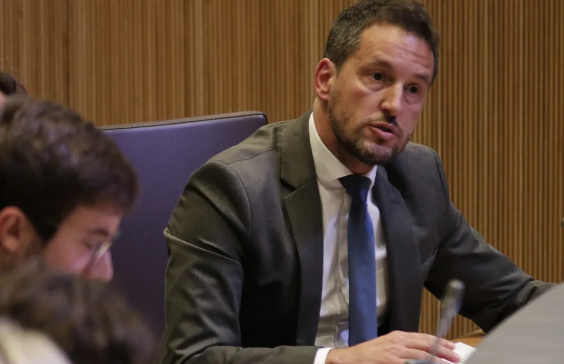 El president del grup parlamentari del PS, Pere López.