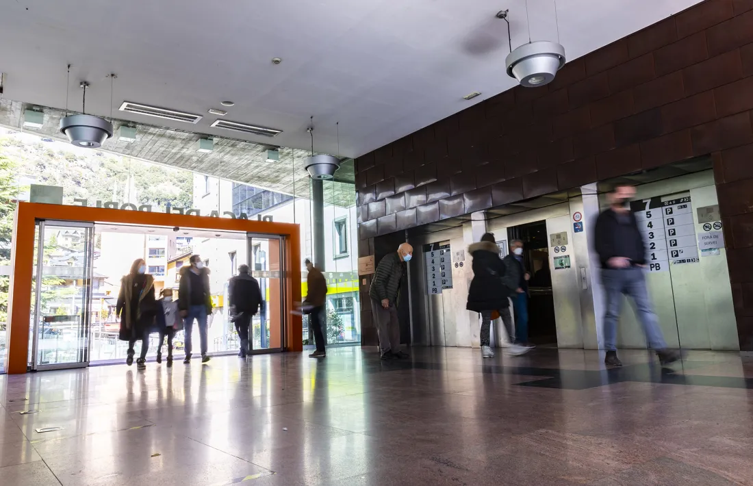 El triple ascensor de l'aparcament Centre Ciutat.