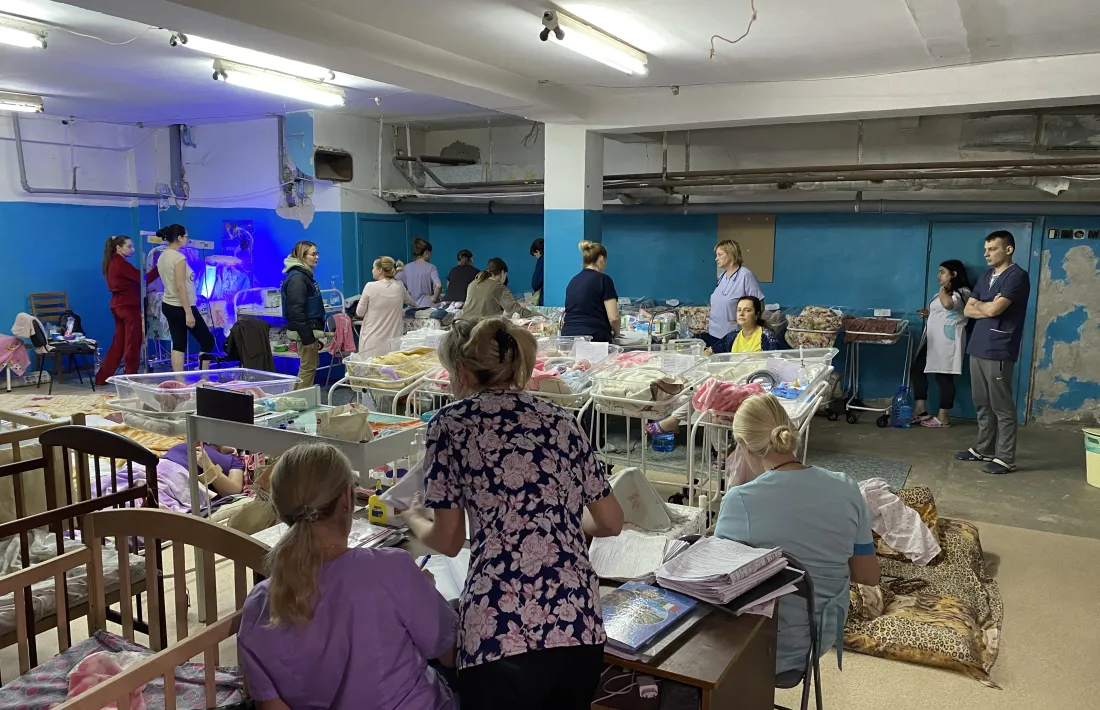 Un centre perinatal en uns sòtan a Kharhov.