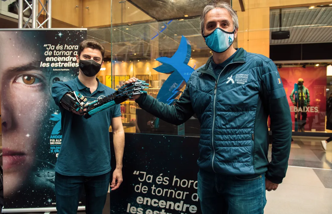 'Hand Solo', David Aguilar, i David Hidalgo, a l'acte de la Illa Carlemany.