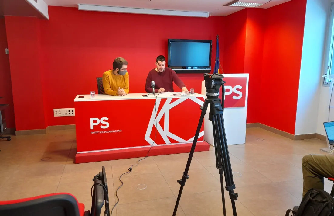 De Melo i Baró en la roda de premsa d'aquest matí.