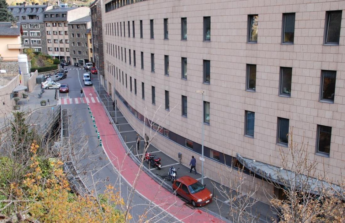Vista exterior de l'hospital Nostra Senyora de Mertixell.