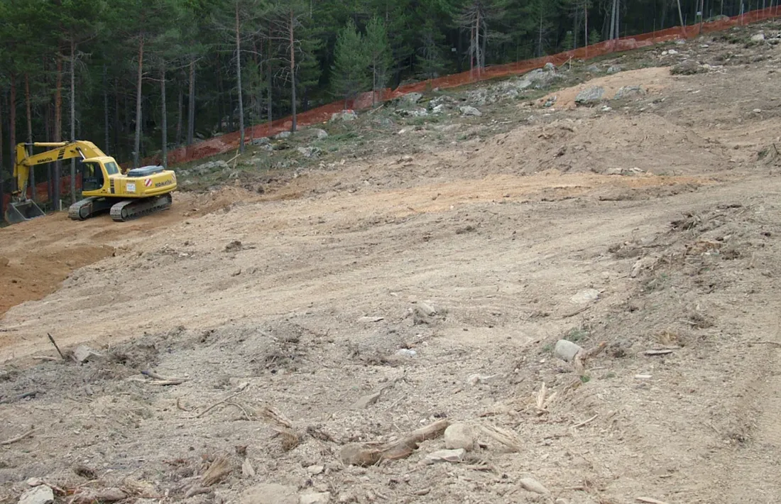 L’abocador de l’antic camp de tir de Sant Julià de Lòria.