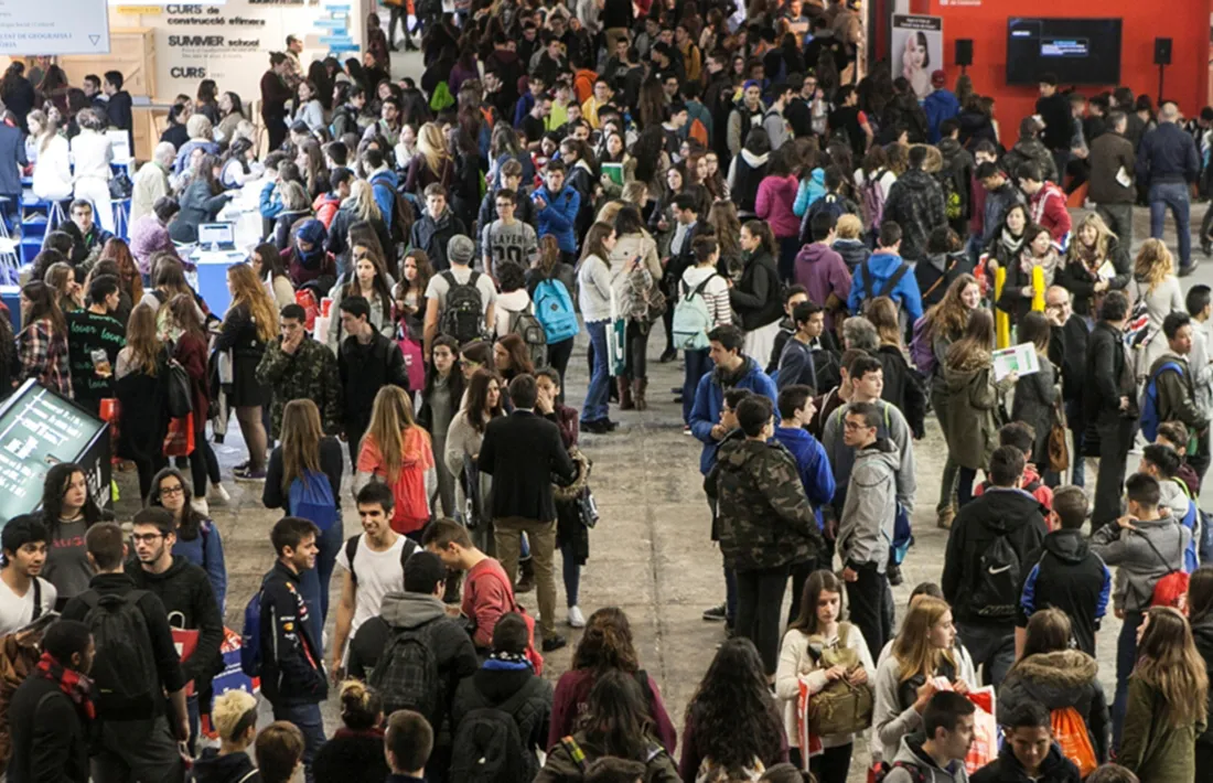 Una edició anterior del Saló de l'ensenyament de Barcelona.