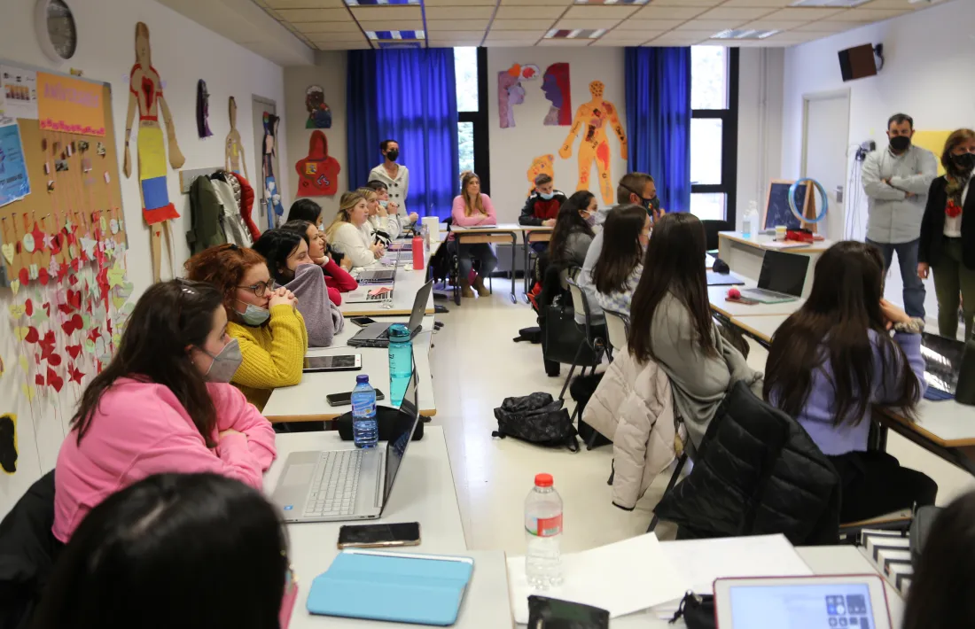 Un moment de la presentació del projecte de seguretat viària que ha tingut lloc aquest dijous.