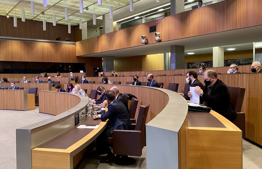 Un moment de la sessió del Consell General d’aquesta tarda.