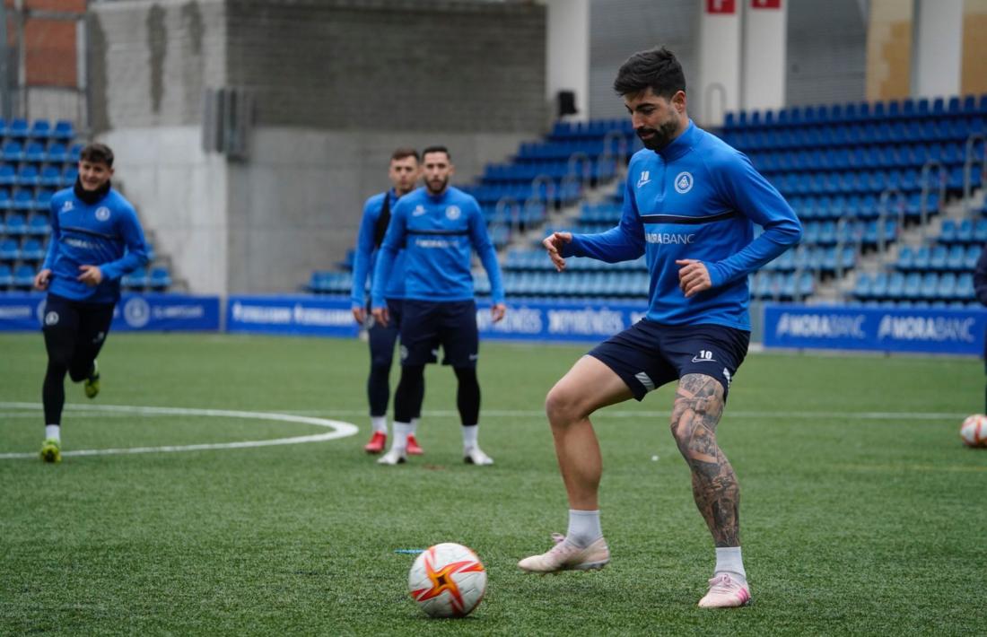 Carlos Martínez, el golejador de l’FC Andorra, a punt per tornar a l’equip.