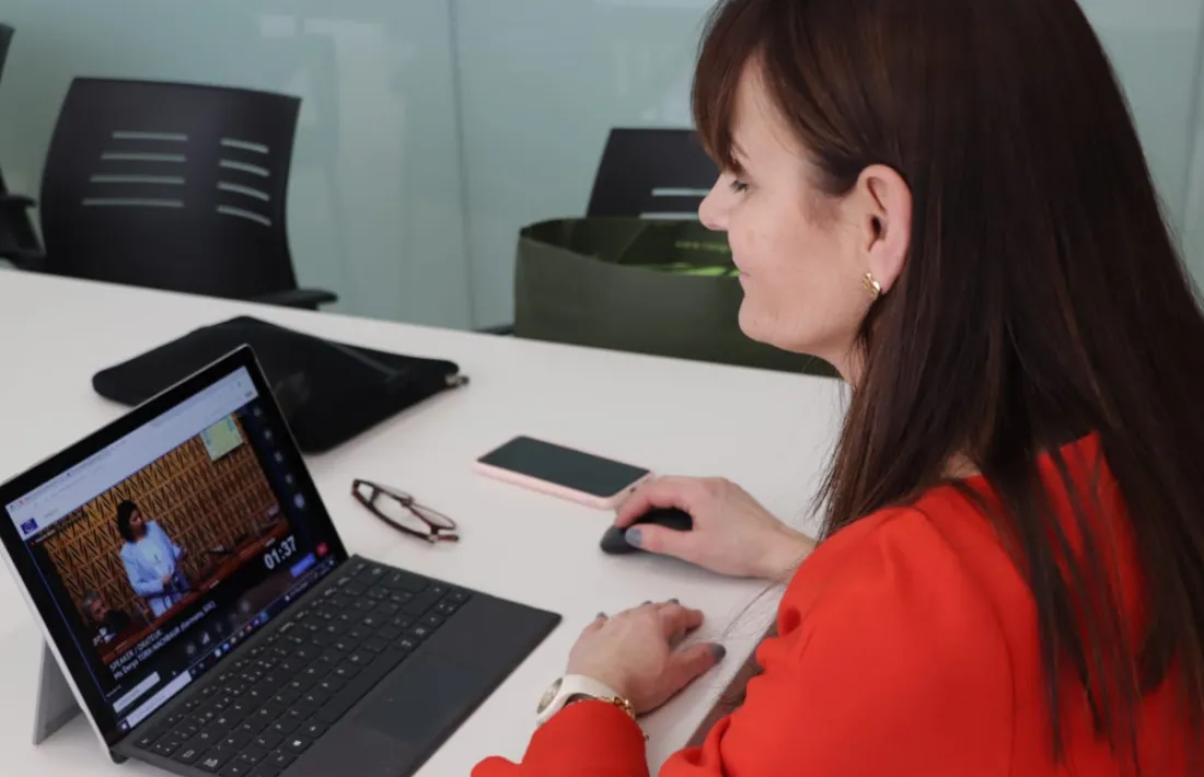 Bonell durant la seva participació a l'Assemblea Parlamentària del Consell d'Europa.