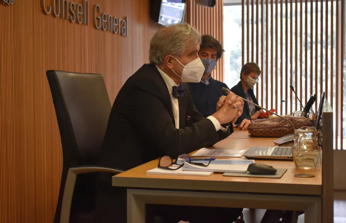 L’assessor de la CASS José Antonio Herce durant l’anterior compareixença a la Comissió d’estudi per la sostenibilitat de les pensions.