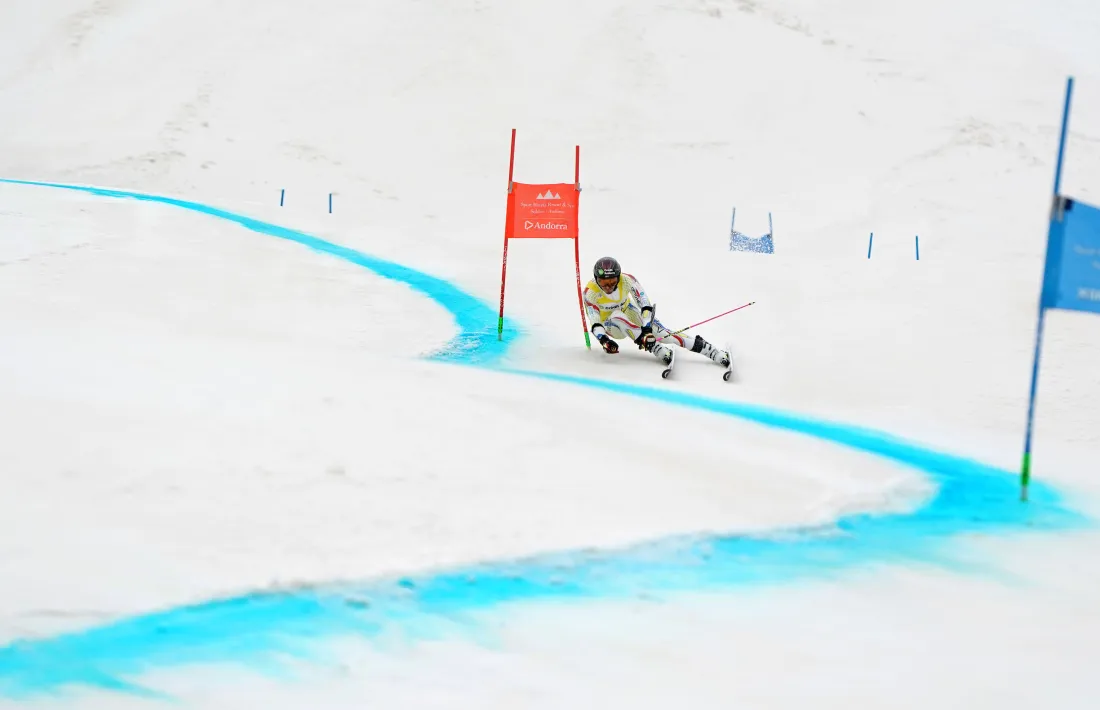 Joan Verdú, a la segona mànega del gegant de les Finals de Copa d'Europa.