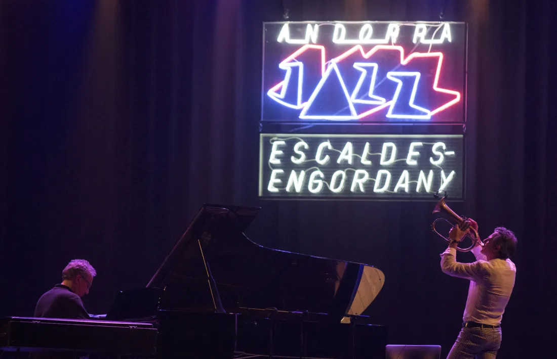 El trompetista Paolo Fresu i el pianista Uri Caine en l’única edició de l’Andorra Jazz Escaldes-Engordany, la del 2017.