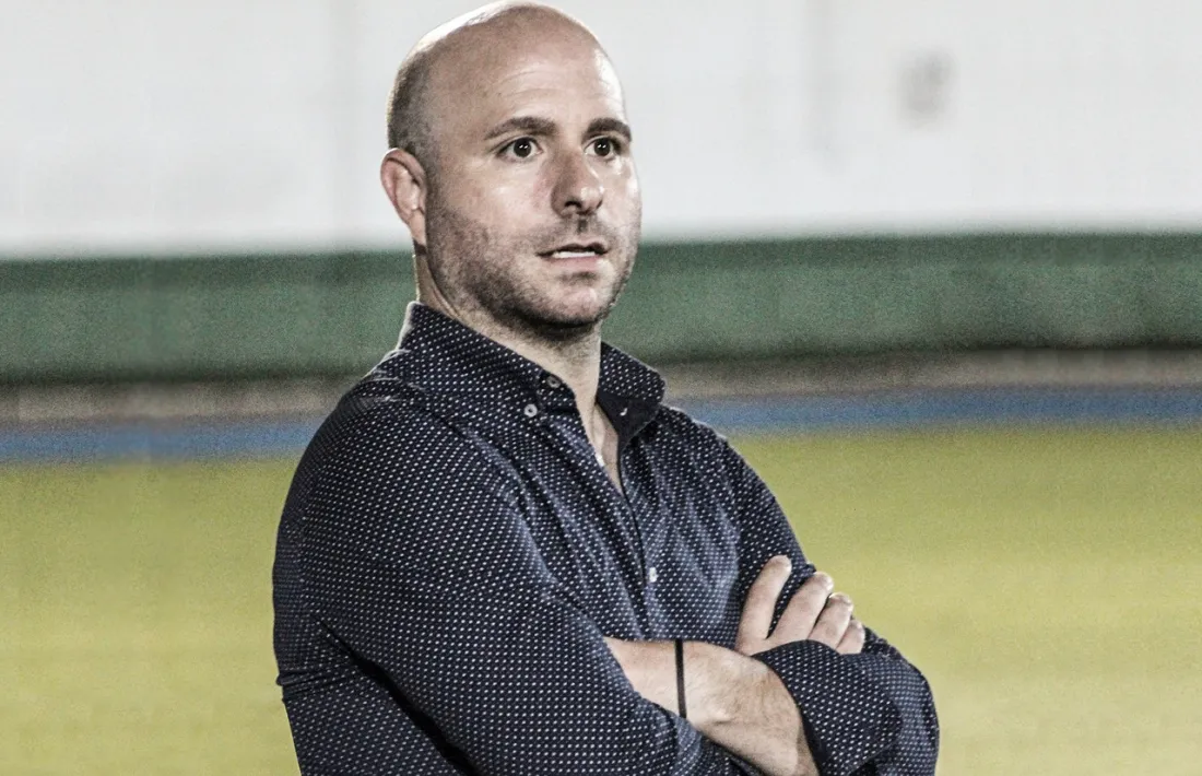 Paco Montesinos quan va dirigir a l’Alcantarilla abans d’arribar al CE Carroi. Foto: José Del Amor 