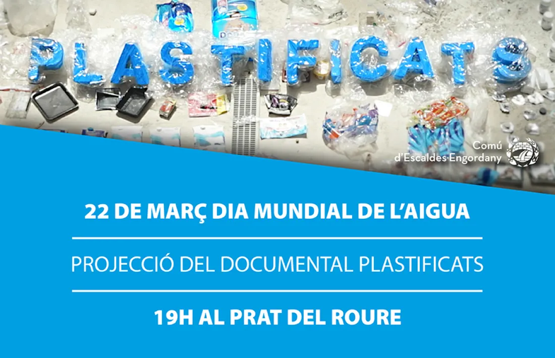 El cartell publicitari per promocionar la projecció del documental 'Plastificats'.