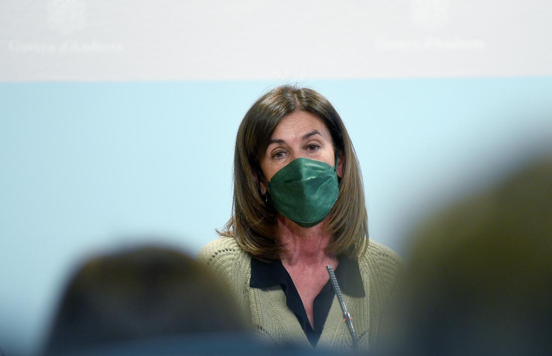 La ministra d’Educació i Ensenyament Superior, Ester Vilarrubla, aquesta tarda.