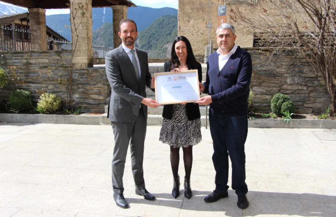 Un instant de la visita a Ordino.