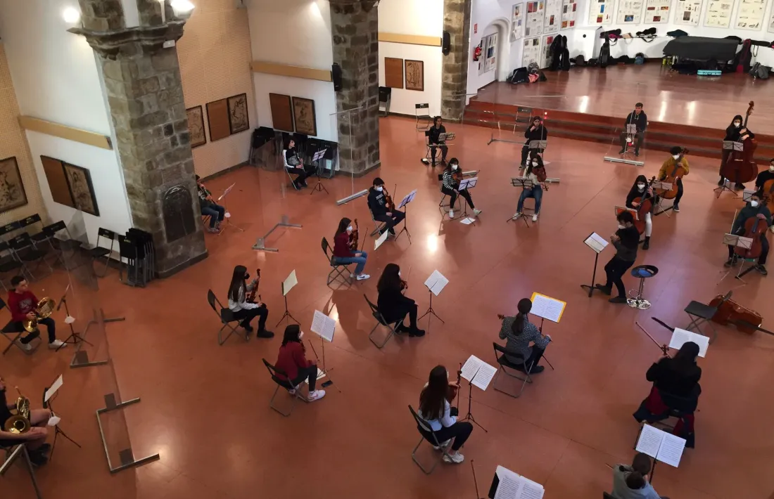 Imatge d'arxiu d'un concert dels alumnes del Conservatori de Música dels Pirineus. 
