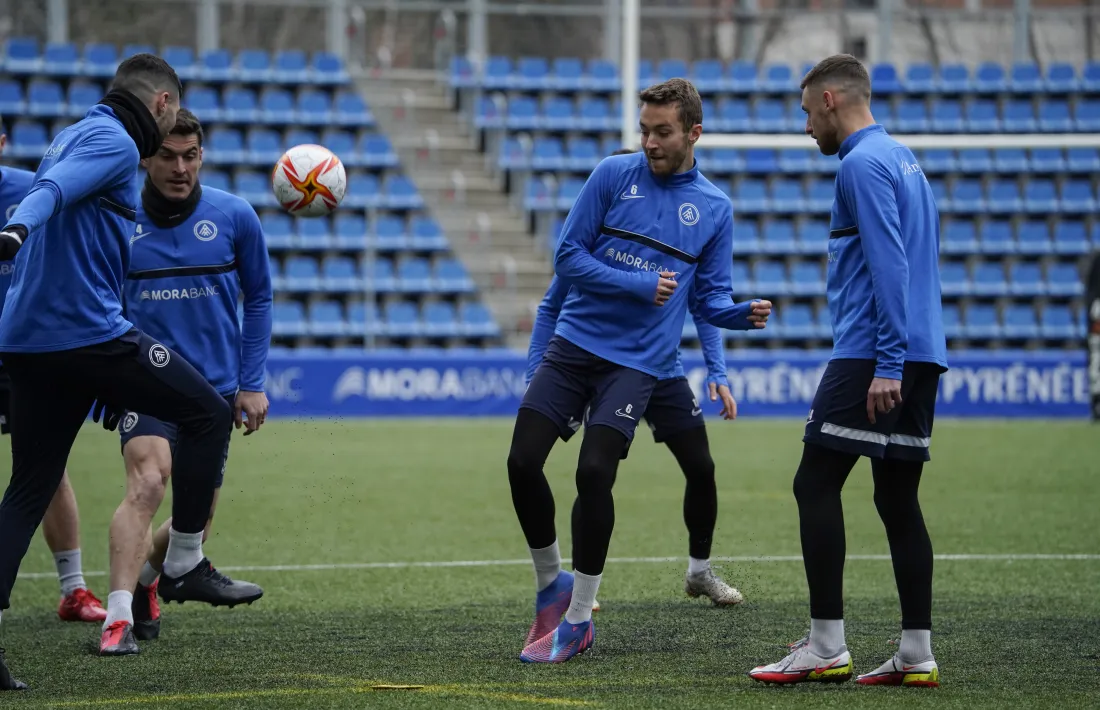 Marc Aguado, en un entrenament.