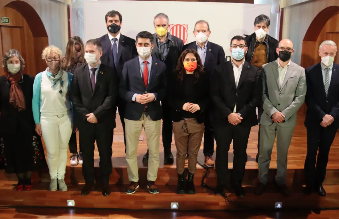 Puigneró i Vilagrà, amb mandataris locals, aquest matí a la sala Sant Domènec de la Seu