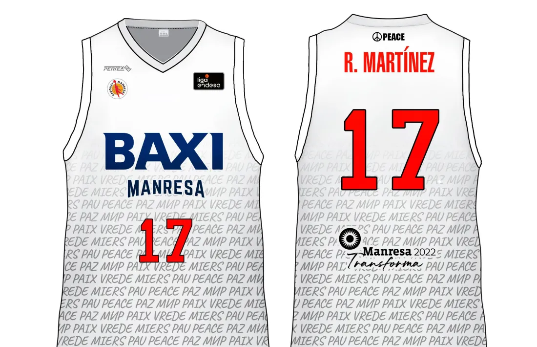 El Baxi, amb samarretes per la pau.