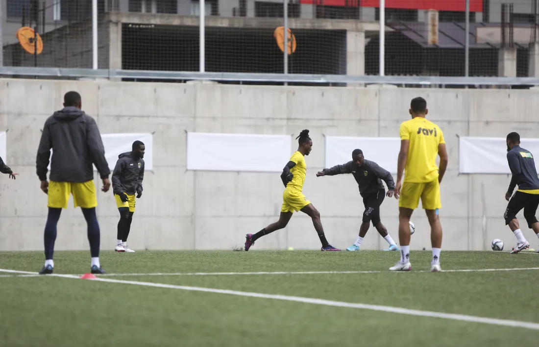 La selecció de Grenada, dirigida per Michael Findlay, va exercitar-se ahir a l’Estadi Nacional.