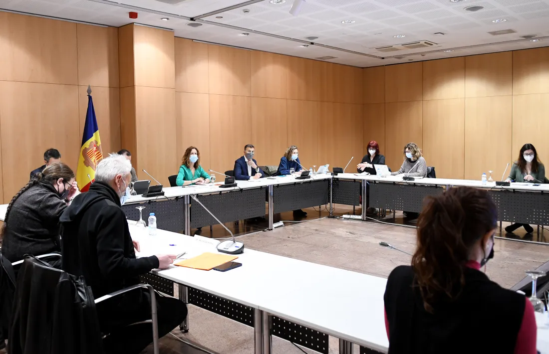 Un moment de la reunió de la comissió de coordinació i desenvolupament del Pla nacional de residus.