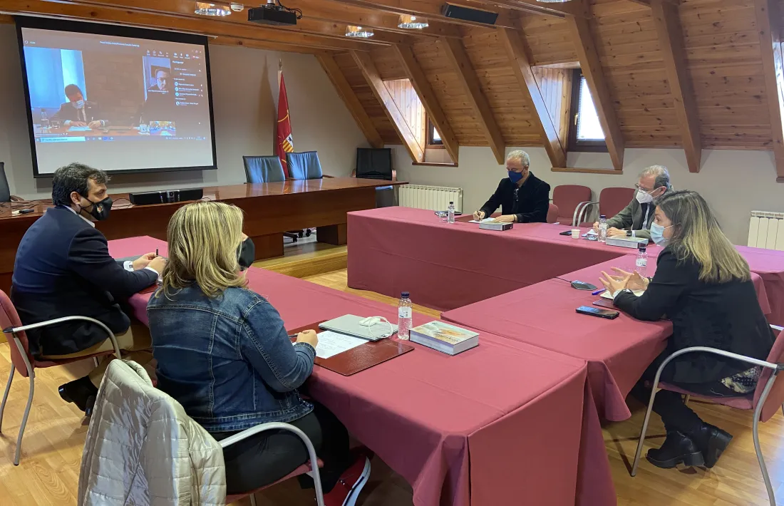 Reunió de responsables territorials, amb Aragonès en línia. 