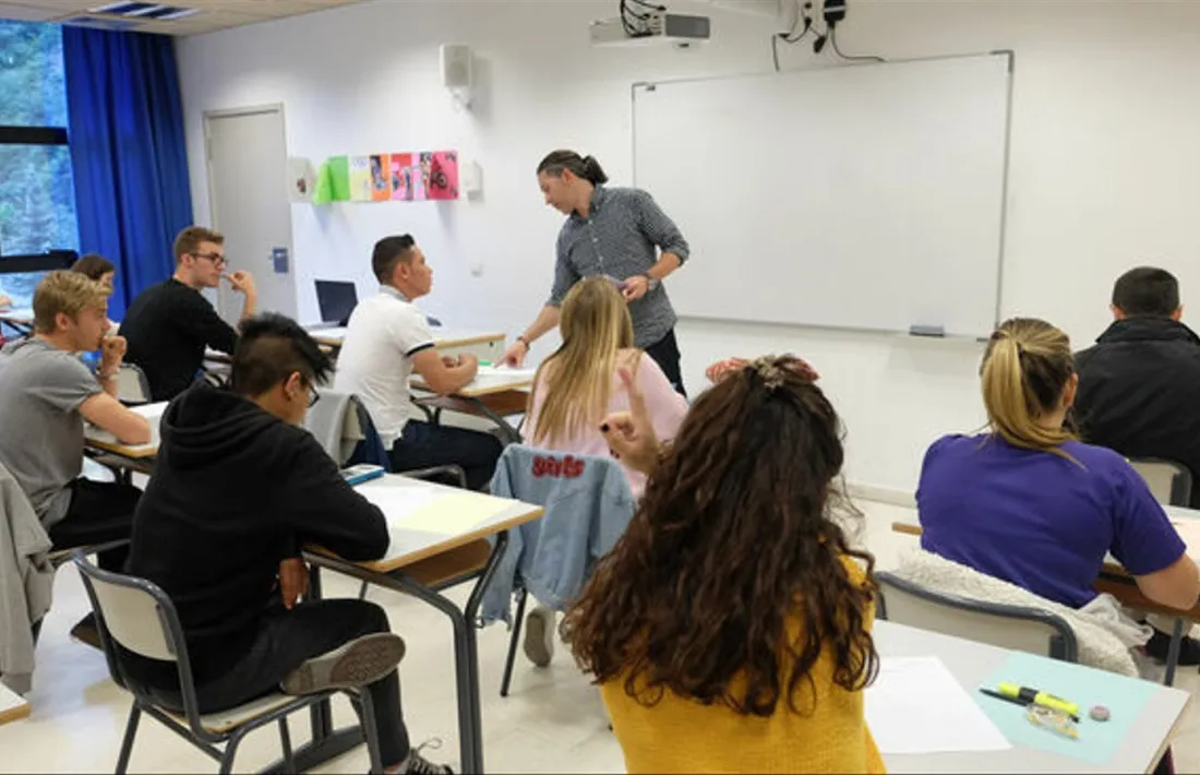 Una imatge d'alumnes d'Andorra.