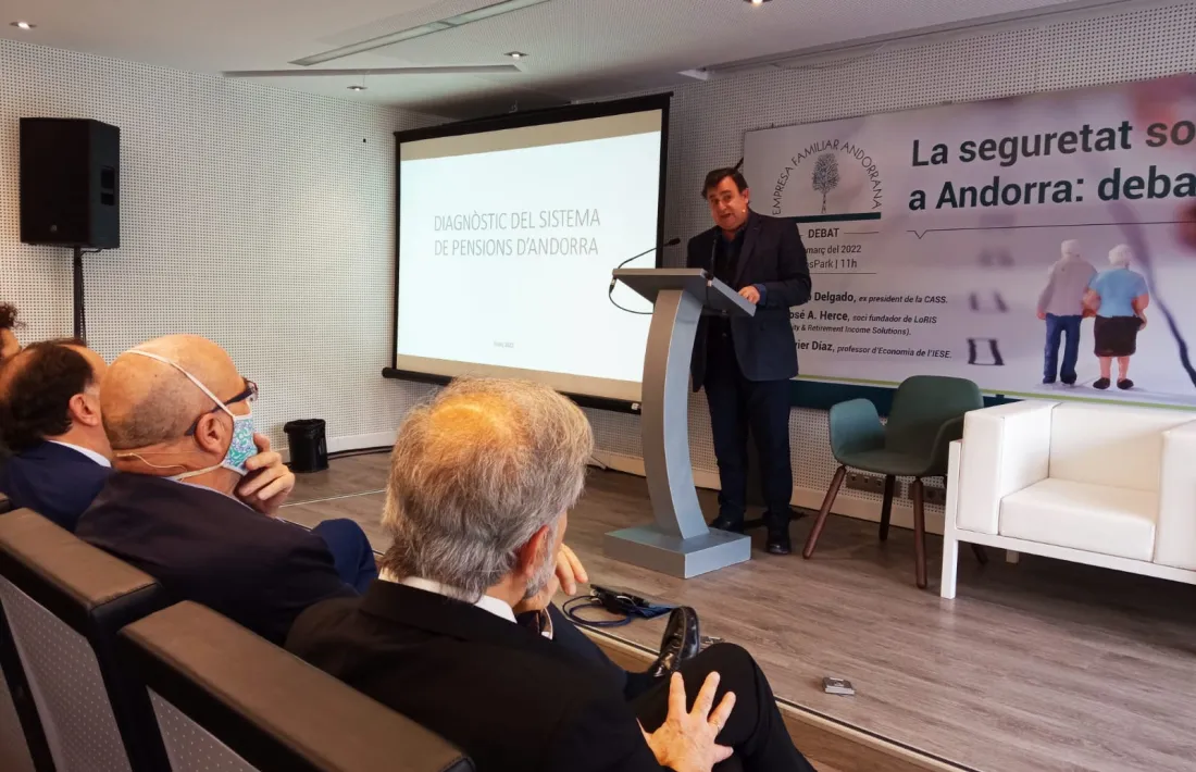 Jornada organitzada per l'EFA per debatre sobre el futur de la seguretat social, aquest dijous a Anyós Park.