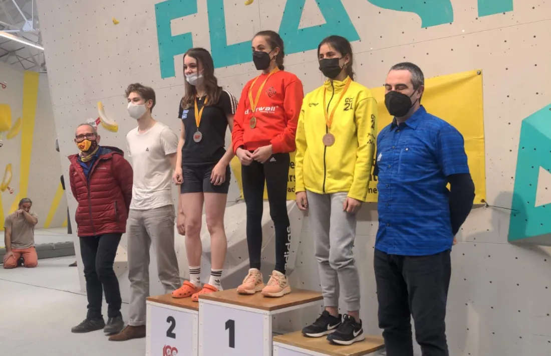 Laia Taulats al calaix més alt del podi a la cita de Sant Cugat del Vallès. 