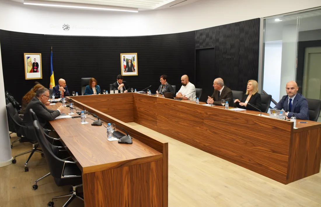 Un moment del consell de comú d'Escaldes-Engordany celebrat aquest dilluns.