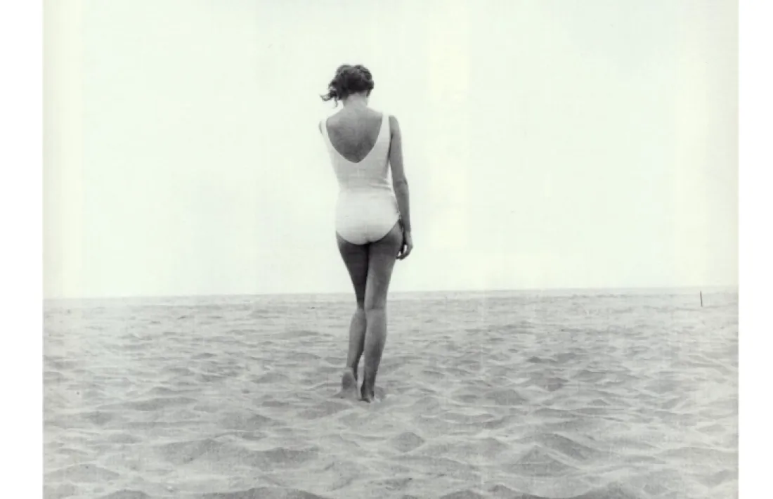 Castelledfels, 1959: la model Karen Leiz posa per a Pomès.
