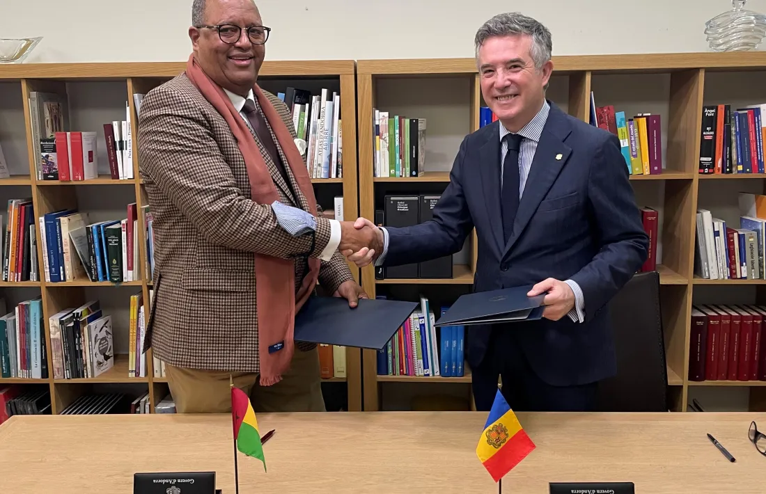 Abel Coelho de Mendonça i Vicenç Mateu, a Madrid.