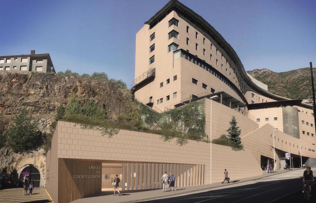 Imatge del projecte que va guanyar el concurs d'idees per a la unitat de radioteràpia.