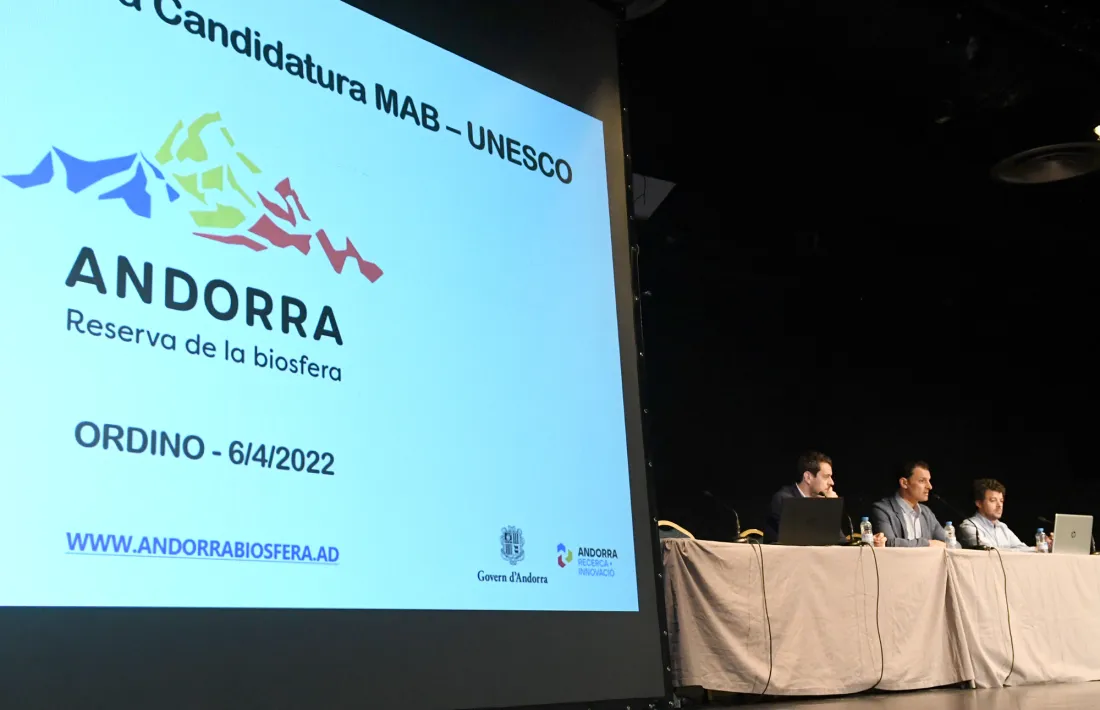 Un moment de la reunió d'aquest vespre a Ordino.