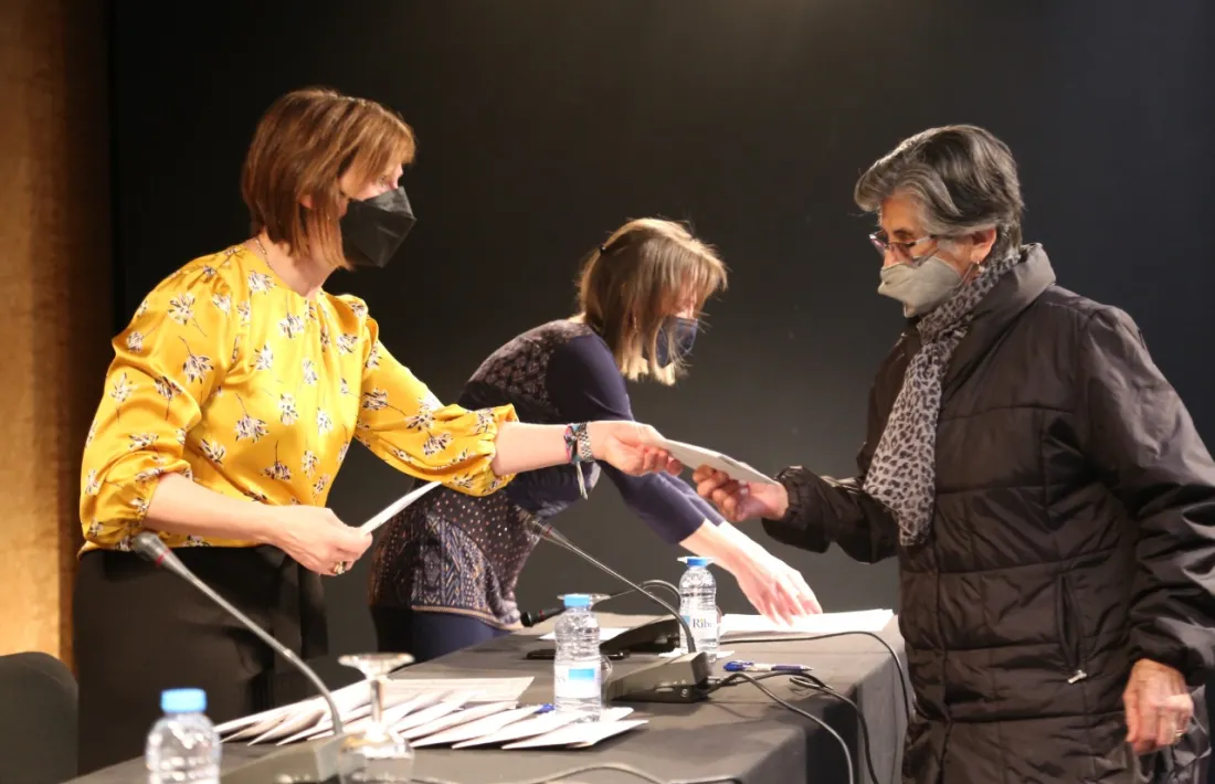 Un moment de l'entrega de claus, aquesta tarda.