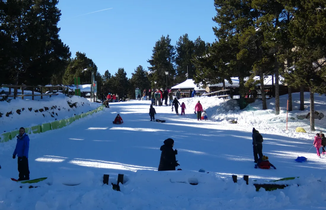 El camp de neu de la Rabassa.
