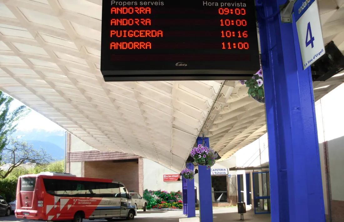 Instal·lacions de l'estació d'autobusos de la capital alturgellenca. 