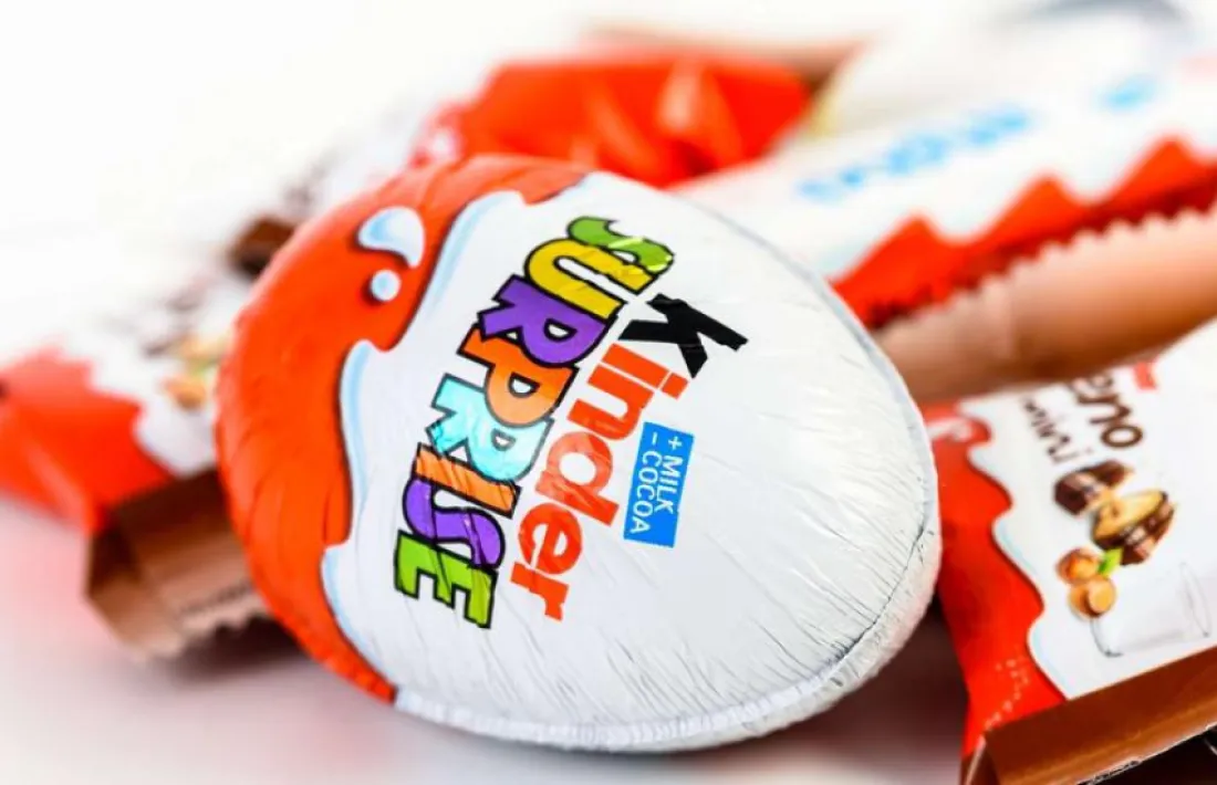 Productes de la marca Kinder.