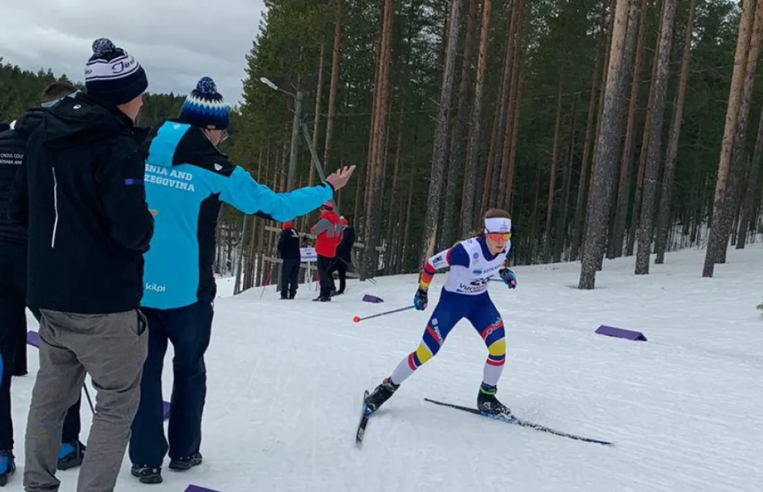 Gina del Rio en la prova d’esprint dels EYOF de Finlàndia del mes passat.