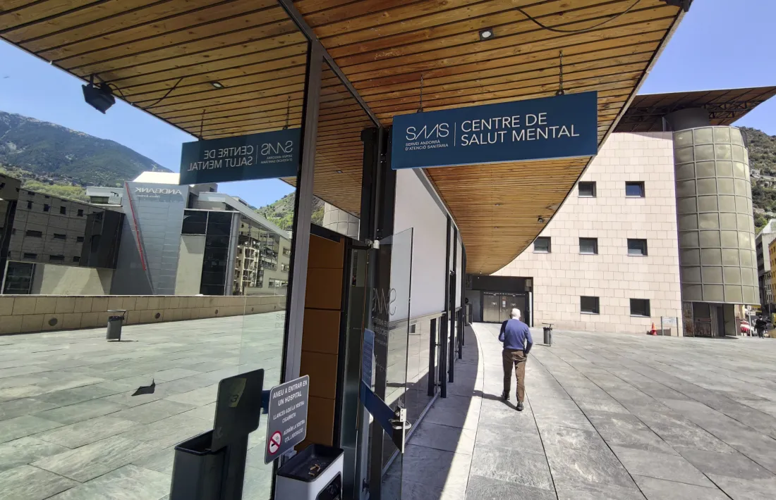Imatge d'arxiu de l'entrada a salut mental de l'Hospital Nostra Senyora de Meritxell.