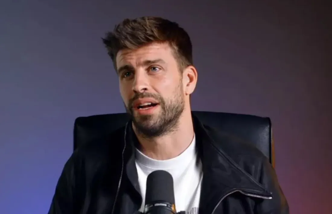 Un moment de la roda de premsa d’ahir a la matinada de Gerard Piqué a través del seu canal de Twitch.