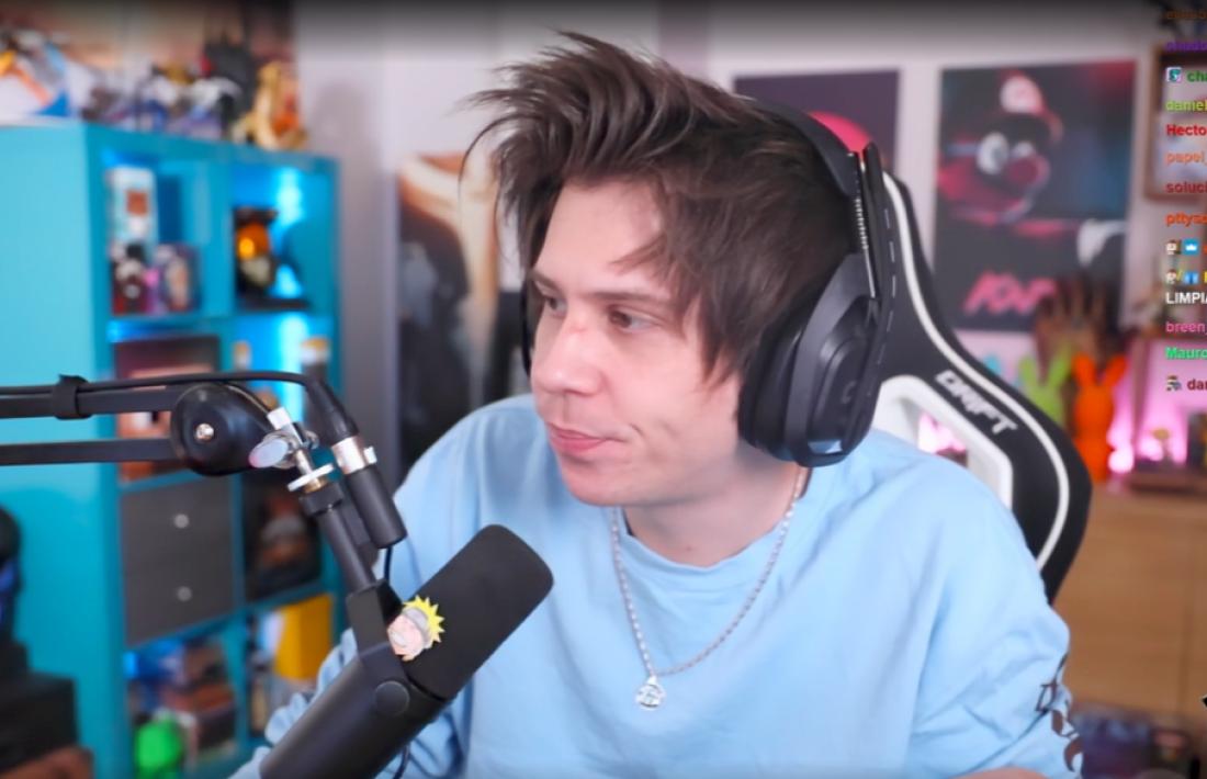 L’streamer ElRubius en un dels seus directes de Twitch. 