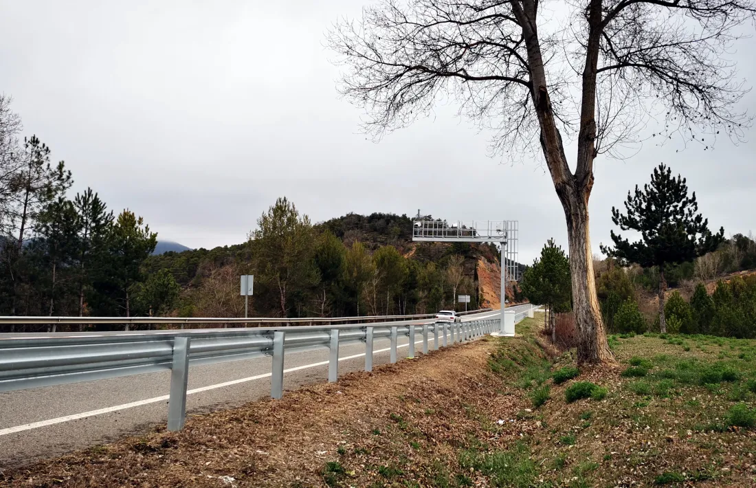 El tram on s'instal·laran els radars. 