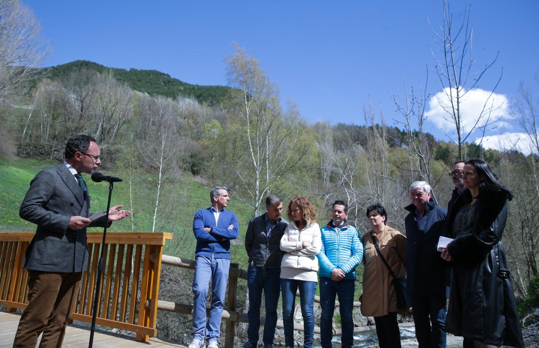 Un instant del discurs del cap de Govern, Xavier Espot.