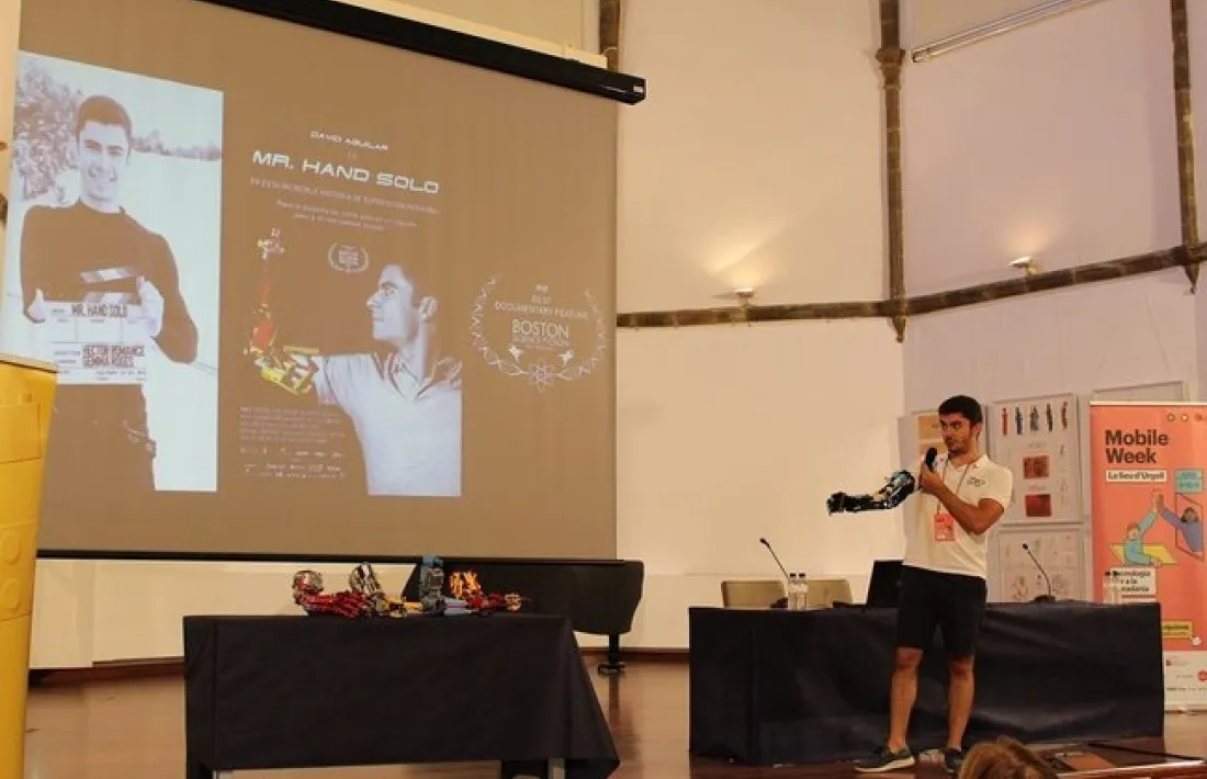 Imatge de l’edició passada, amb David Aguilar protagonitzant una de les presentacions. 