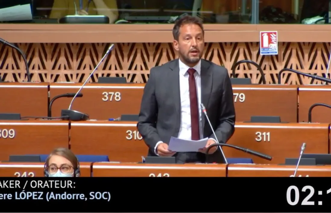 El president del grup parlamentari del PS, Pere López.